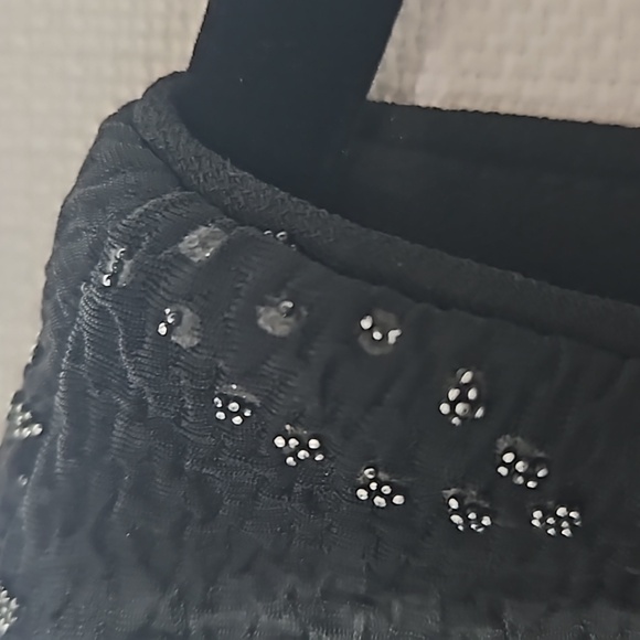 David Warren New York Vintage Beaded Sleeveless Top Button Up Back Size Medium - Picture 15 of 16